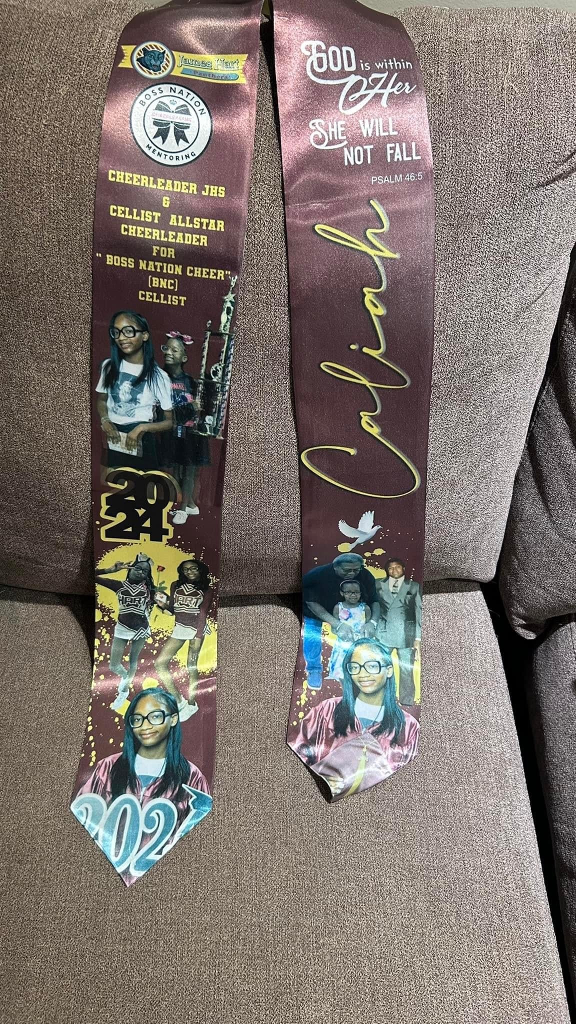 72 inch adult Graduation Stole