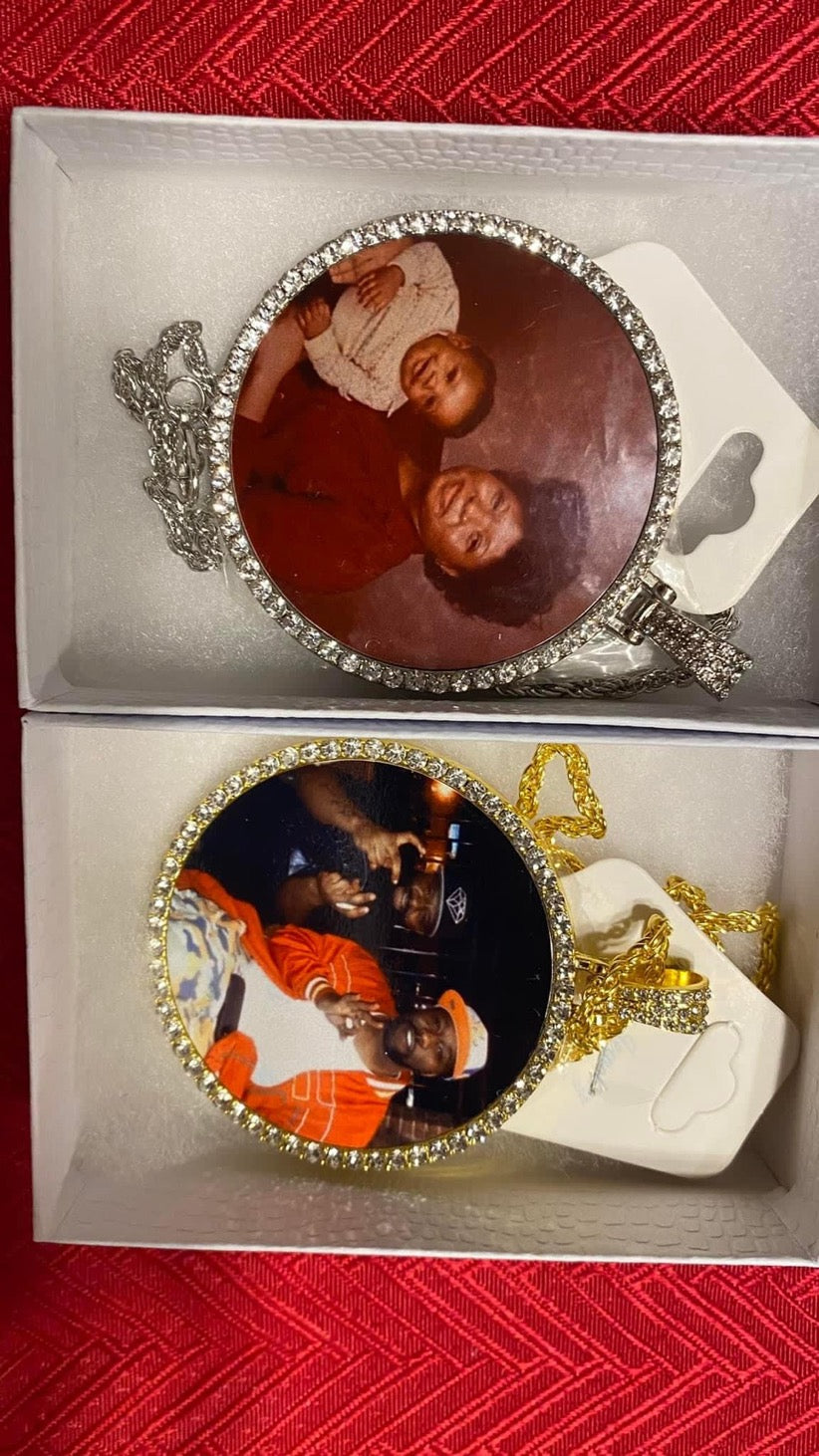 Large Flat Circle Pendant