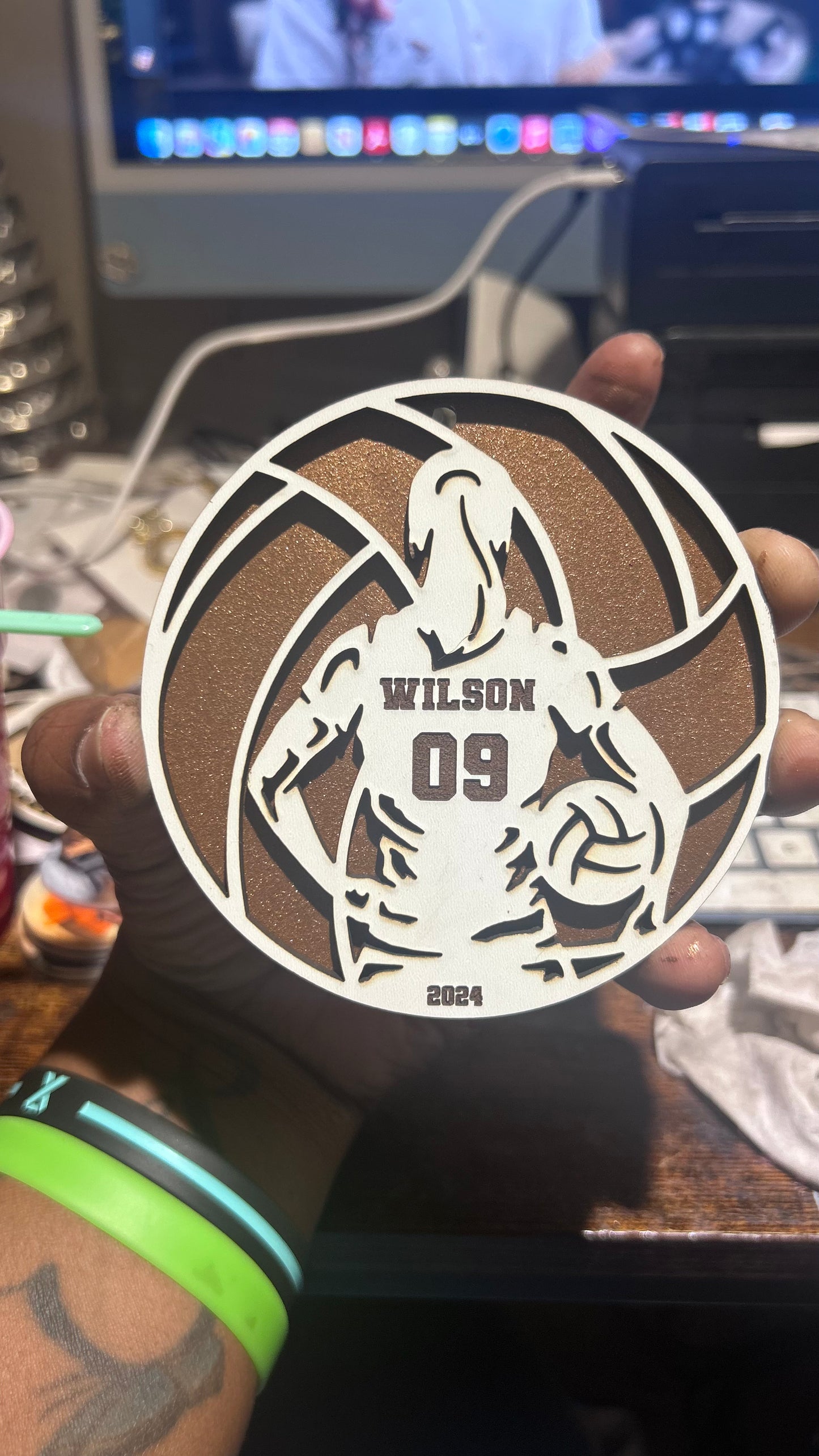 Volleyball ornament / Bag tag