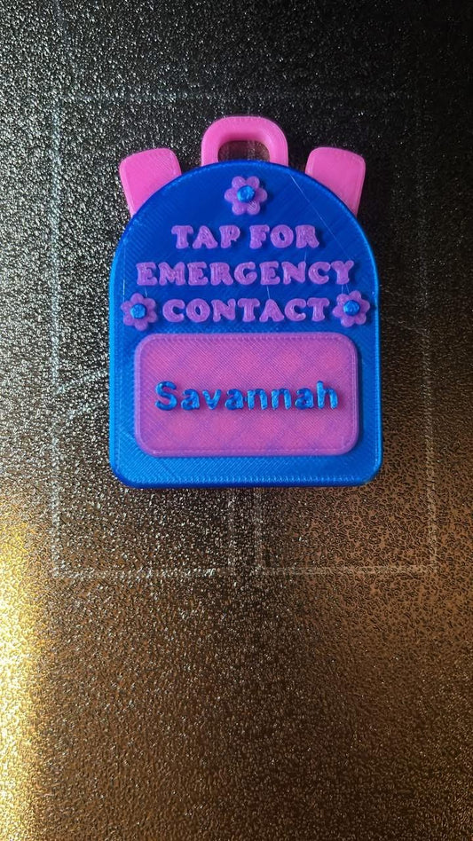 Backpack nfc tag