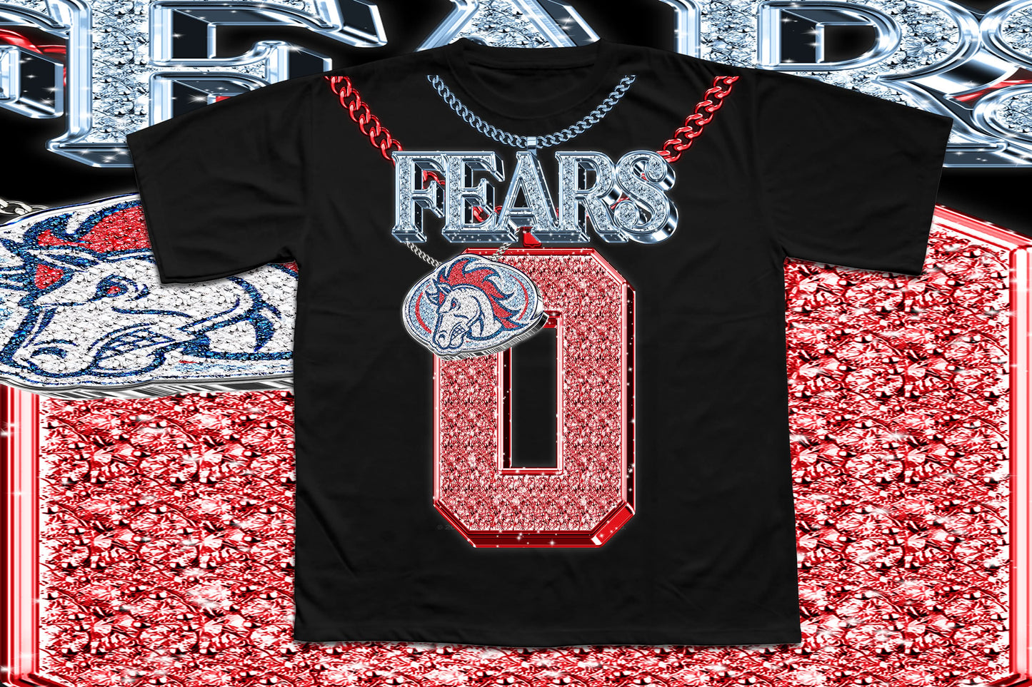 0 fears black shirt