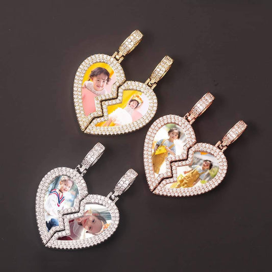 Broken heart necklace