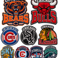 Chicago faux dtfpatches 2 sheets