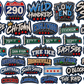 Chicago faux dtfpatches 2 sheets